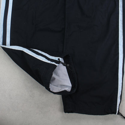 RARE 00s Baggy Nike Trackpants Black - (XL)