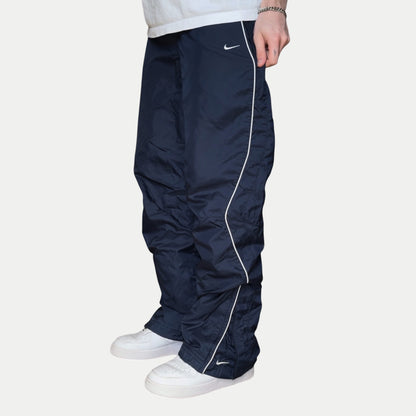 SUPER RARE 2000s Nike Trackpants Navy - (L)