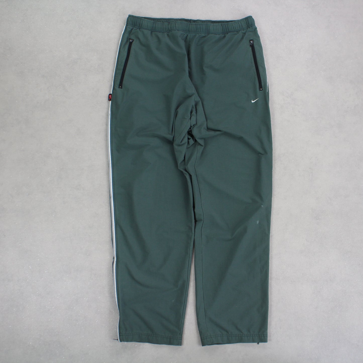 RARE 00s Nike Trackpants Green - (L)