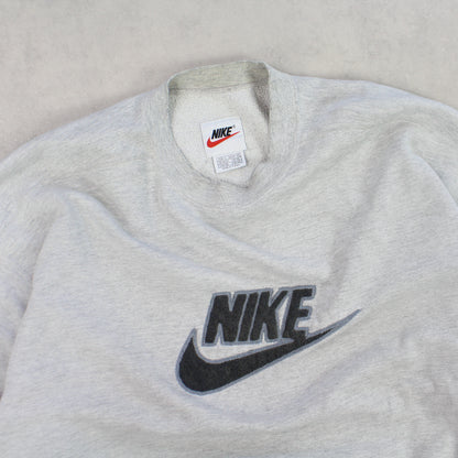 RARE 1990s Nike Sweatshirt Grey - (XL)