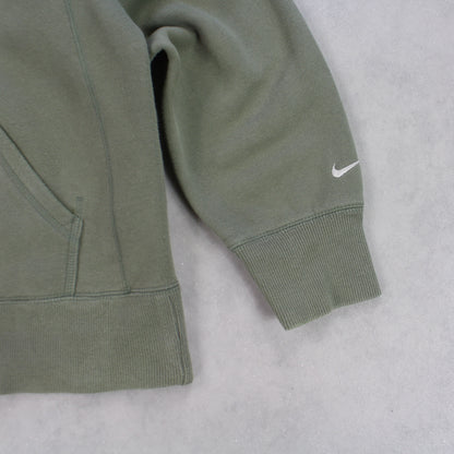 RARE 2000s Nike Hoodie Green - (L)
