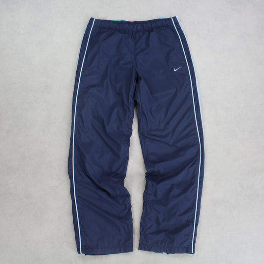 RARE 00s Nike Trackpants Navy - (S)