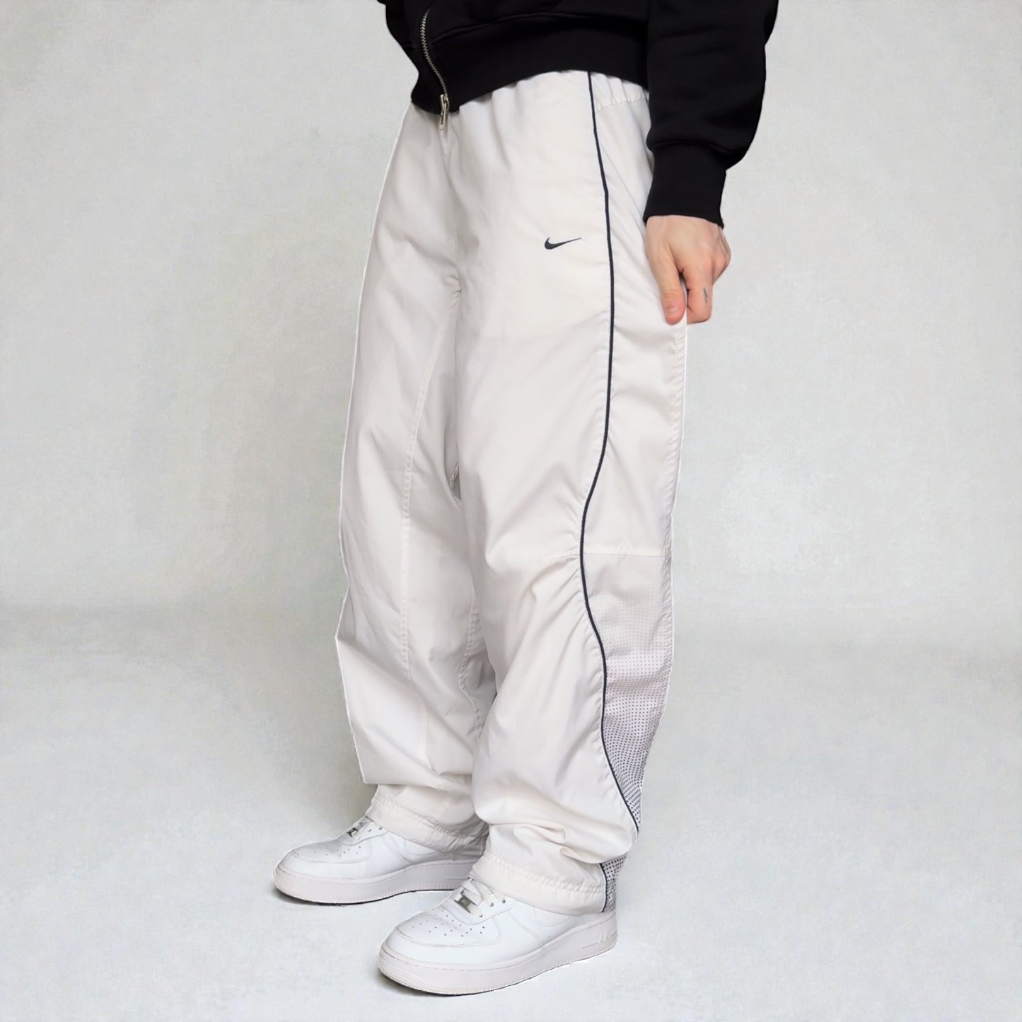 RARE 2000s Nike Air Max Trackpants White - (M)