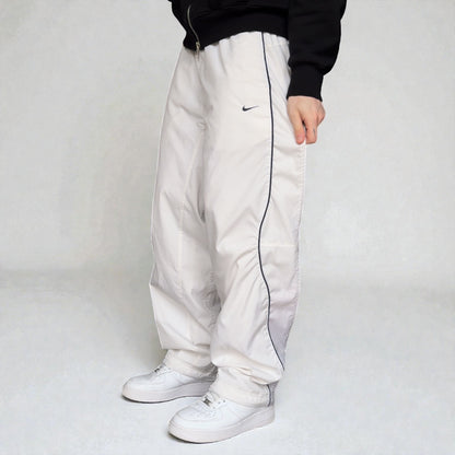 RARE 2000s Nike Air Max Trackpants White - (M)