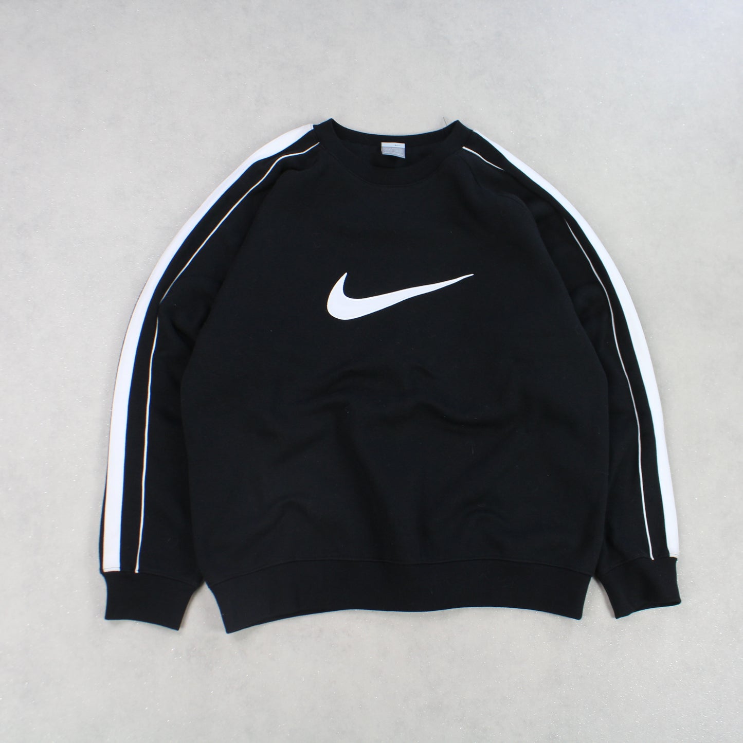 RARE Vintage 00s Nike Swoosh Sweatshirt Black - (L)