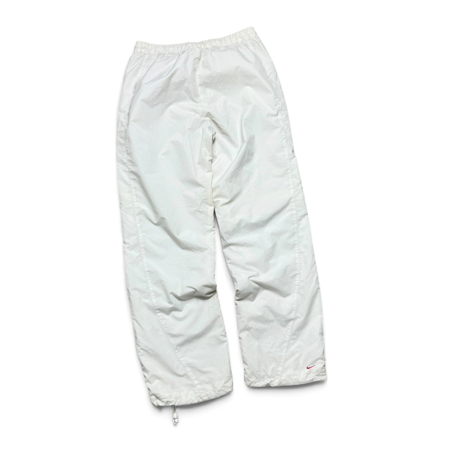 VERY RARE 2000s Nike Hex Trackpants White *PREMIUM* - (S)