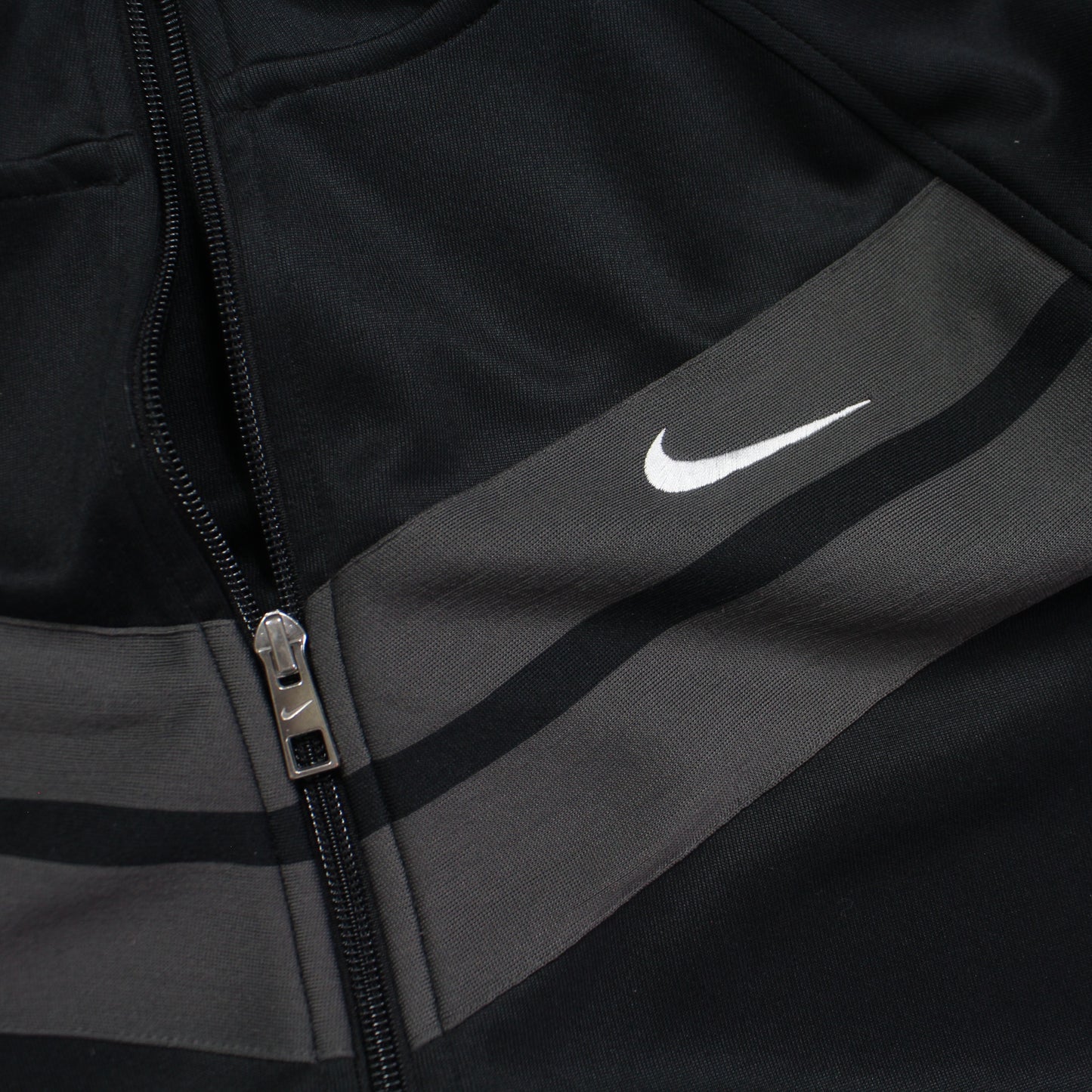 RARE 2000s Nike Track Jacket Black - (M)