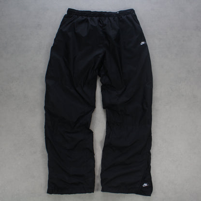 RARE 2000s Baggy Nike Trackpants Black - (L)