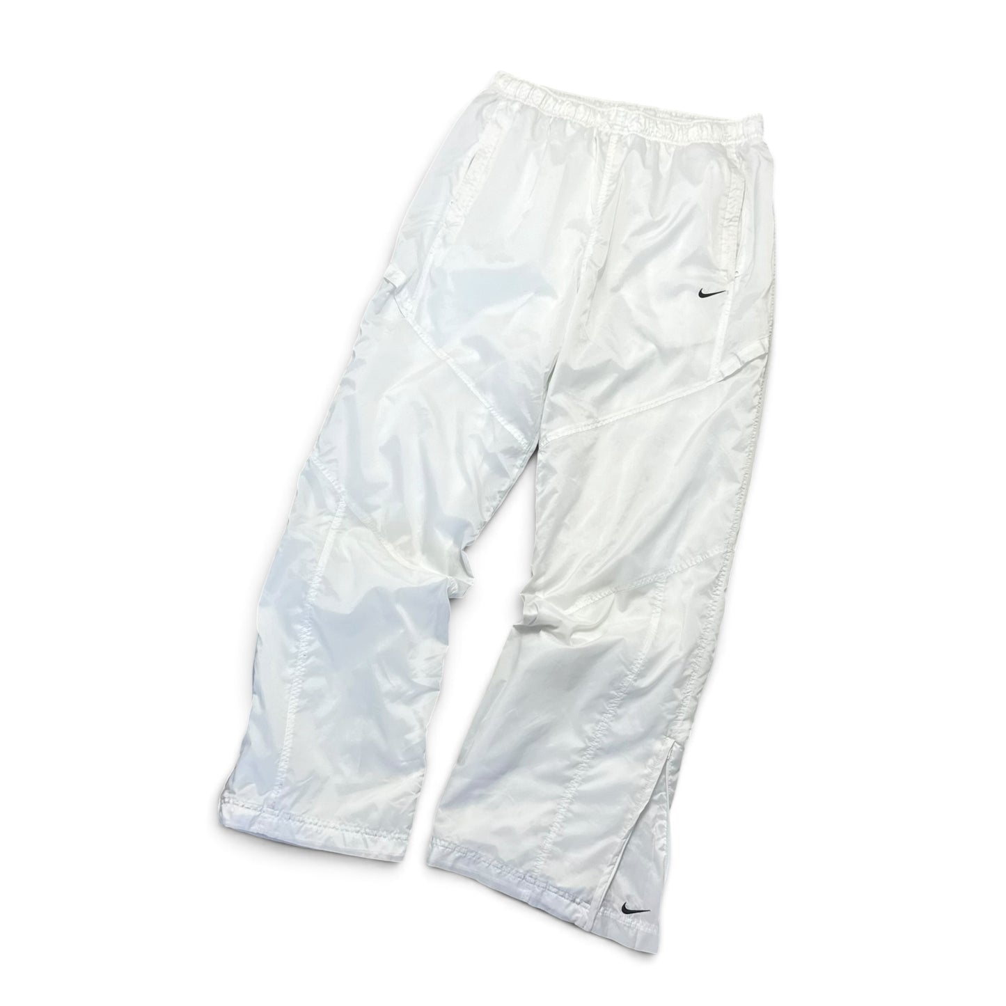 SUPER RARE 2000s Nike Trackpants White *PREMIUM* - (L)