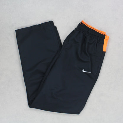 RARE Vintage 00s Nike Trackpants Black - (L)