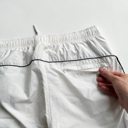 VERY RARE 2000s Nike Trackpants White *PREMIUM* - (L)