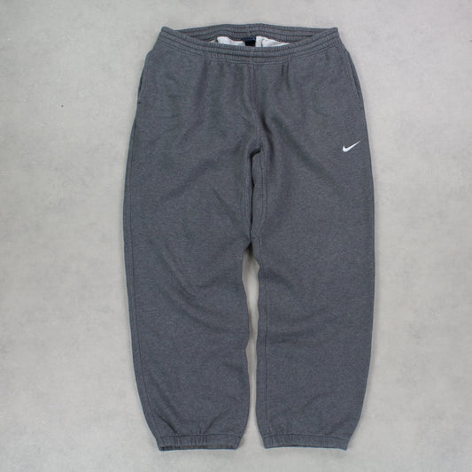 RARE 00s Nike Joggers Grey - (XL)