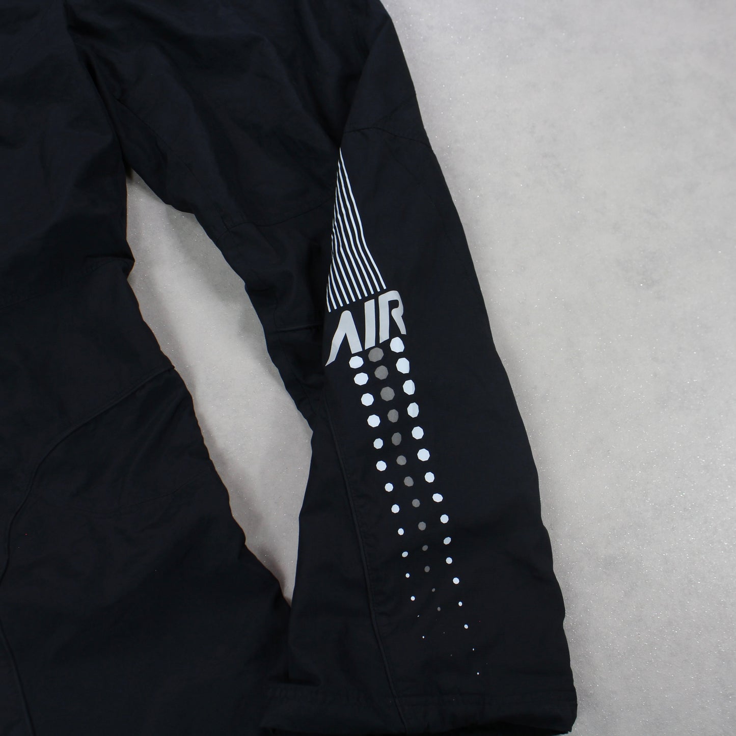 RARE 00s Baggy Nike Air Trackpants Black - (L)