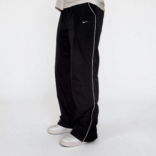 RARE 2000s Baggy Nike Trackpants Black - (L)