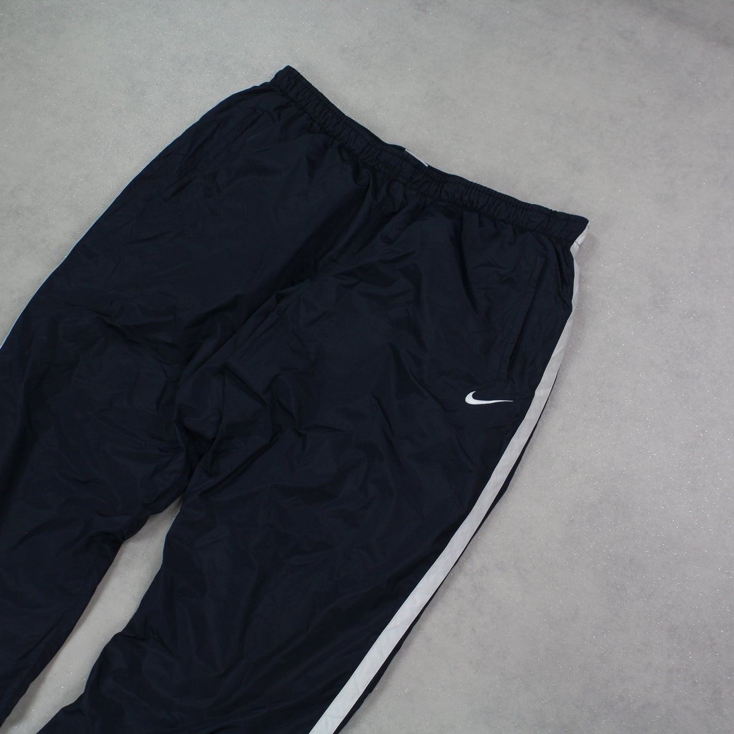 RARE 00s Baggy Nike Trackpants Navy - (L)