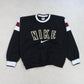 SUPER RARE Vintage 1990s Nike Swoosh Sweatshirt Black - (S)