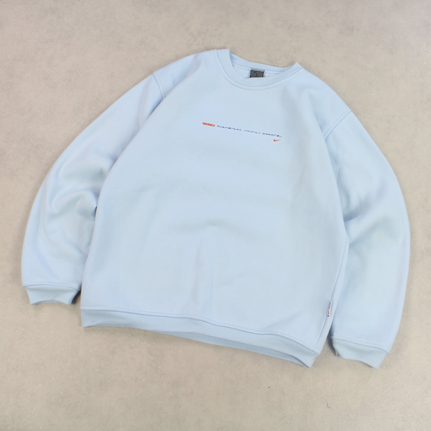 SUPER RARE 00s Nike Sweatshirt Blue - (L)