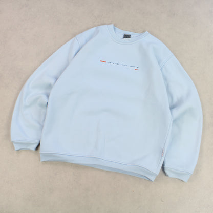 RARE 00s Nike ACG Heavyweight Sweatshirt Blue - (L)