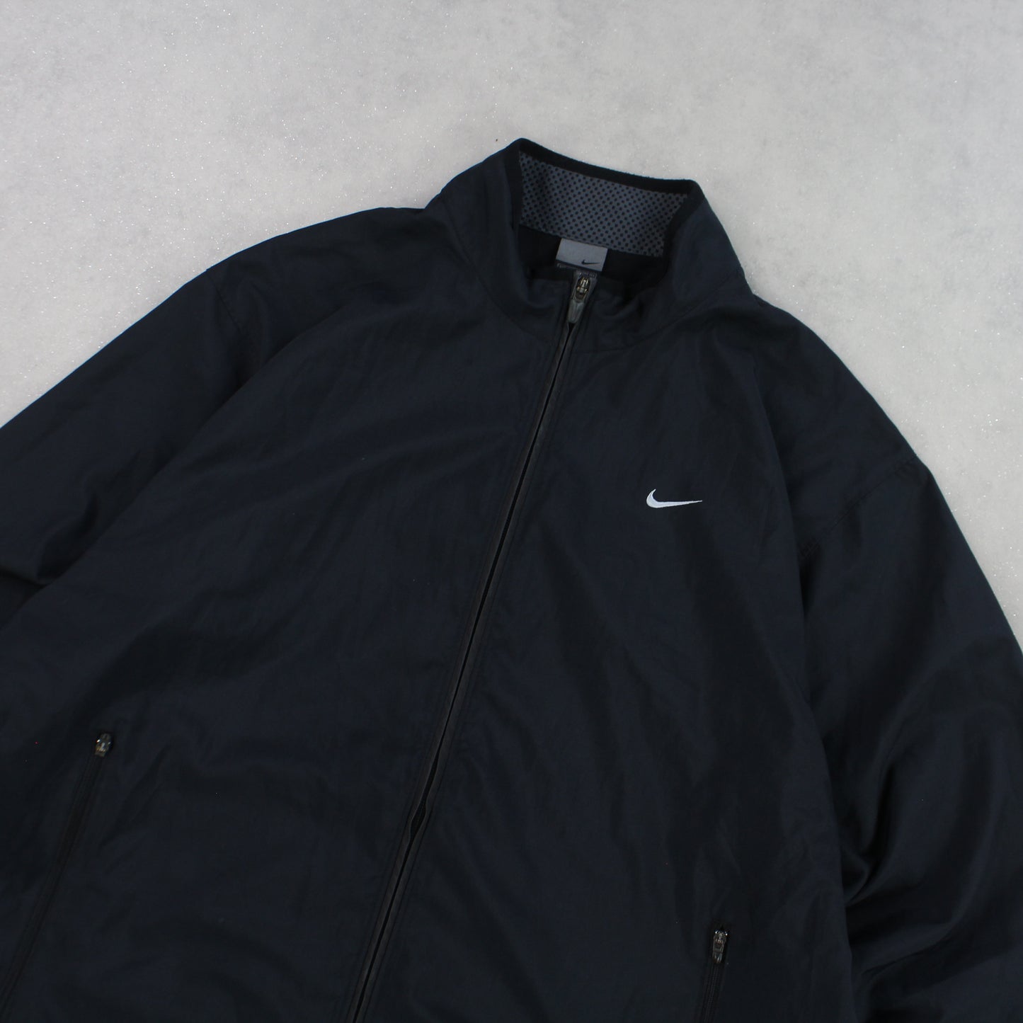 RARE 00s Nike Track Jacket Black - (L)