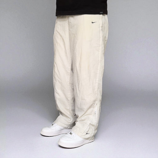 RARE 2000s Nike Trackpants White - (L)