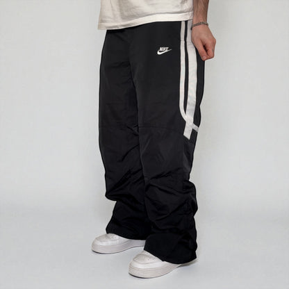 RARE 2000s Baggy Nike Trackpants Black - (M)