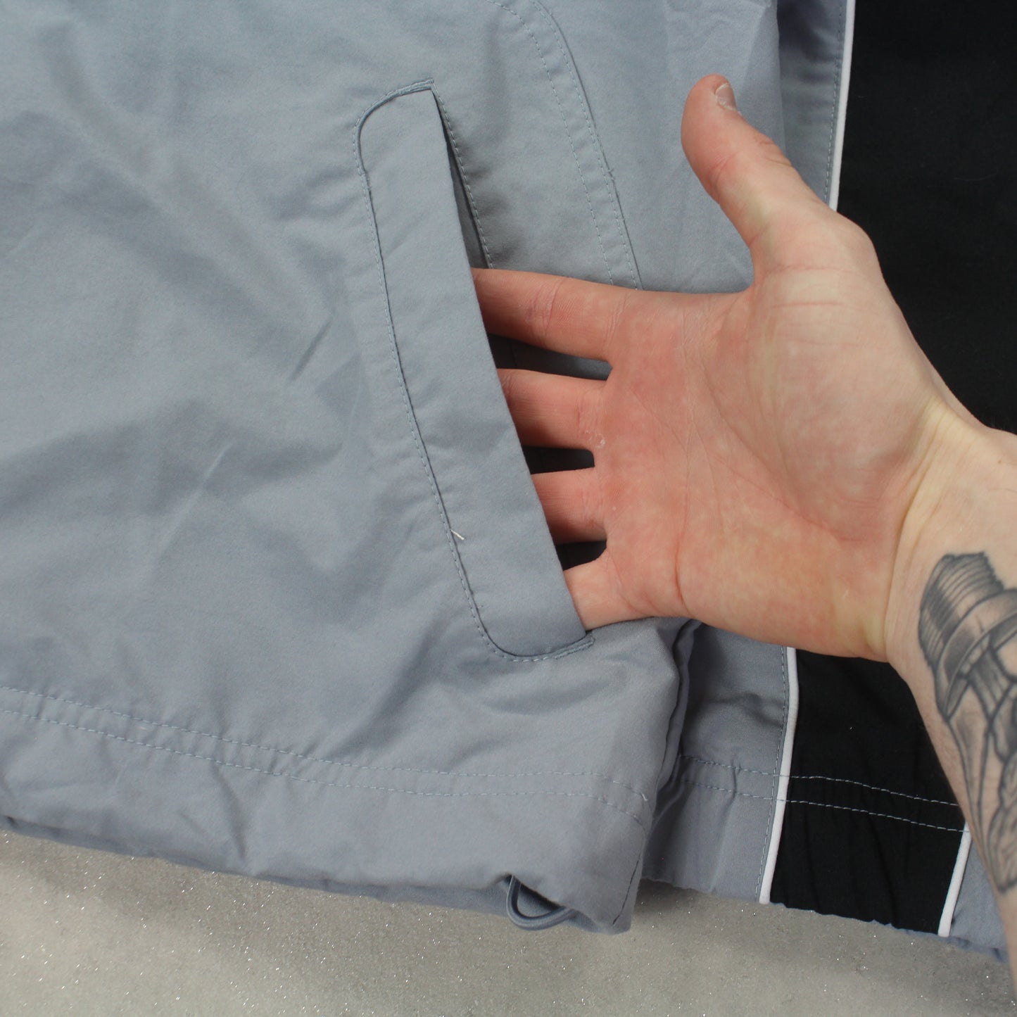 RARE 2000s Nike Track Jacket Grey - (M)