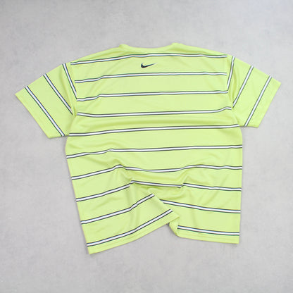 RARE Vintage 1990s Nike Swoosh T-Shirt Green - (XL)