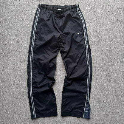 SUPER RARE 2000s Nike Trackpants Black - (XS)