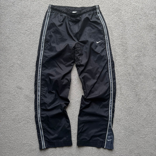 SUPER RARE 2000s Nike Trackpants Black - (XS)