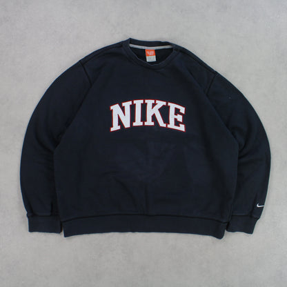 RARE 00s Nike Sweatshirt Black - (L)