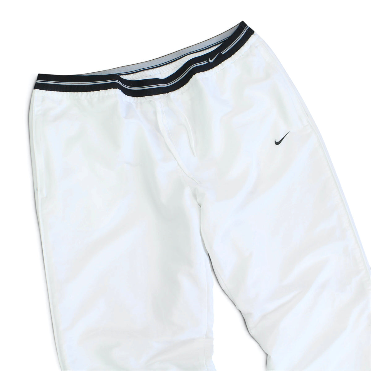 RARE 2000s Baggy Nike Trackpants White - (XL)