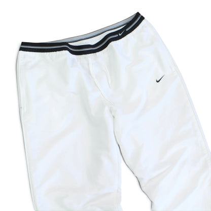 RARE 2000s Baggy Nike Trackpants White - (XL)