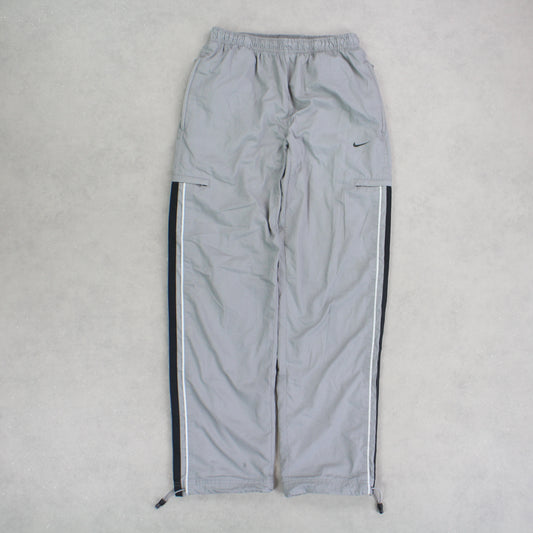 RARE 00s Nike Trackpants Grey - (S)