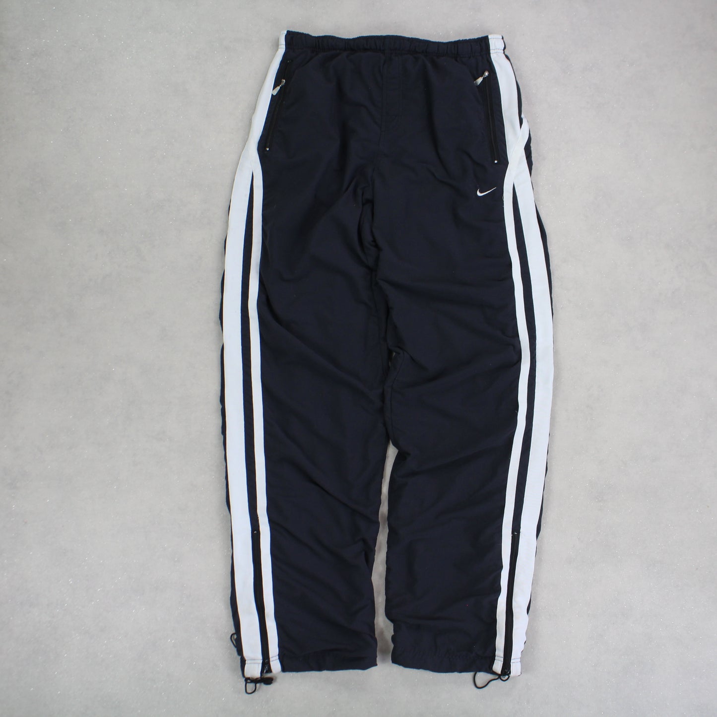 RARE 00s Nike Baggy Trackpants Black - (L)