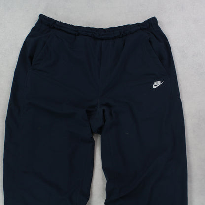 RARE 2000s Nike Trackpants Navy - (L)