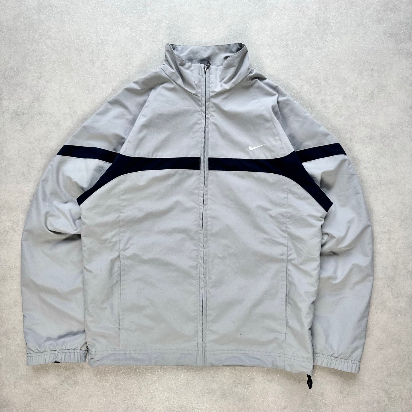 RARE 2000s Nike Track Jacket Grey - (S)
