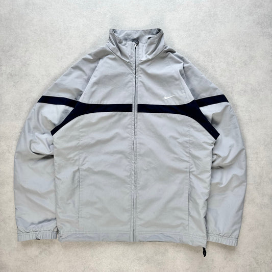 RARE 2000s Nike Track Jacket Grey - (S)