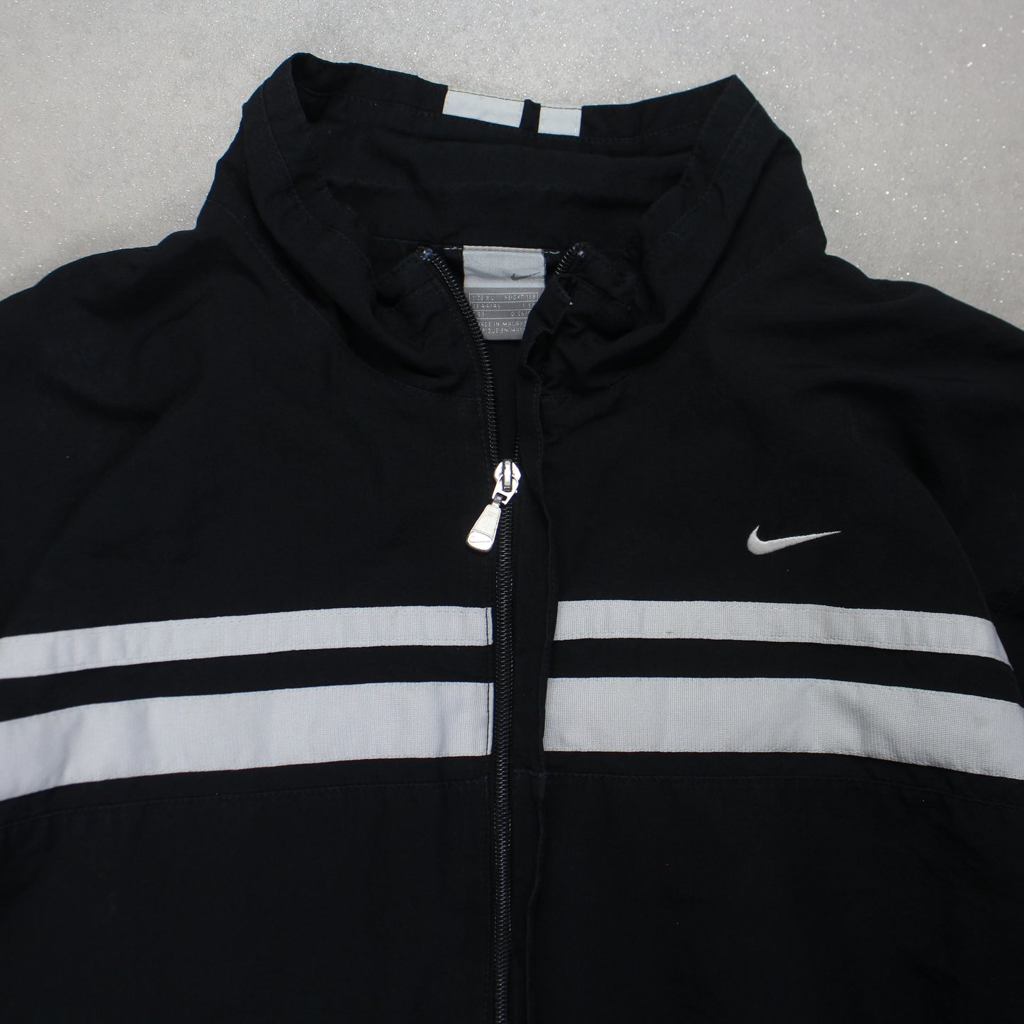 RARE 2000s Nike Track Jacket Black - (L)