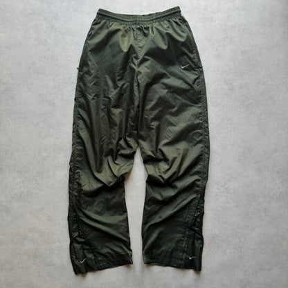 SUPER RARE 2000s Nike Trackpants Green - (S)