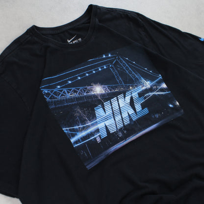 RARE 2000s Nike Graphic T-Shirt Black - (L)