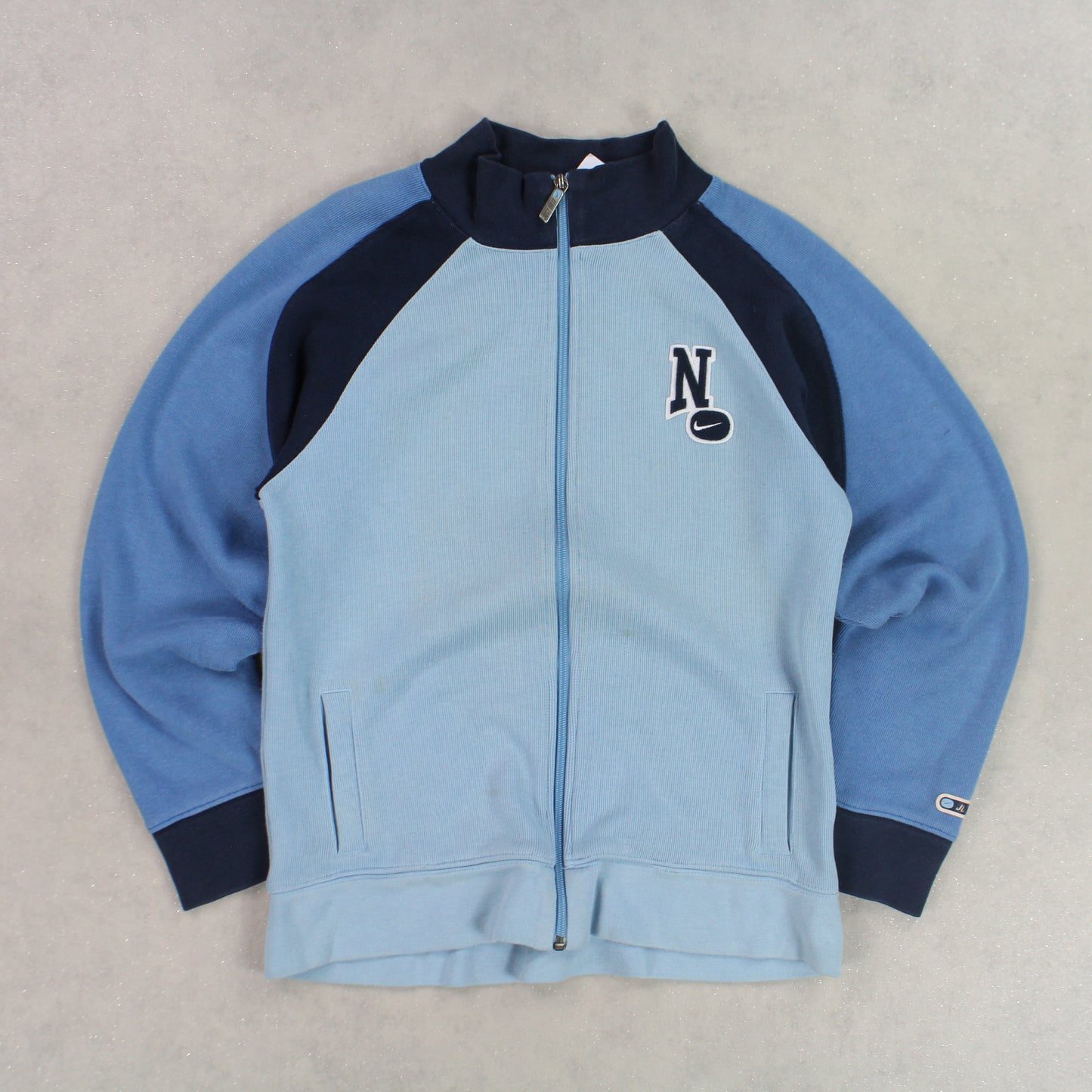 RARE 00s Nike Zip Up Blue - (XS)