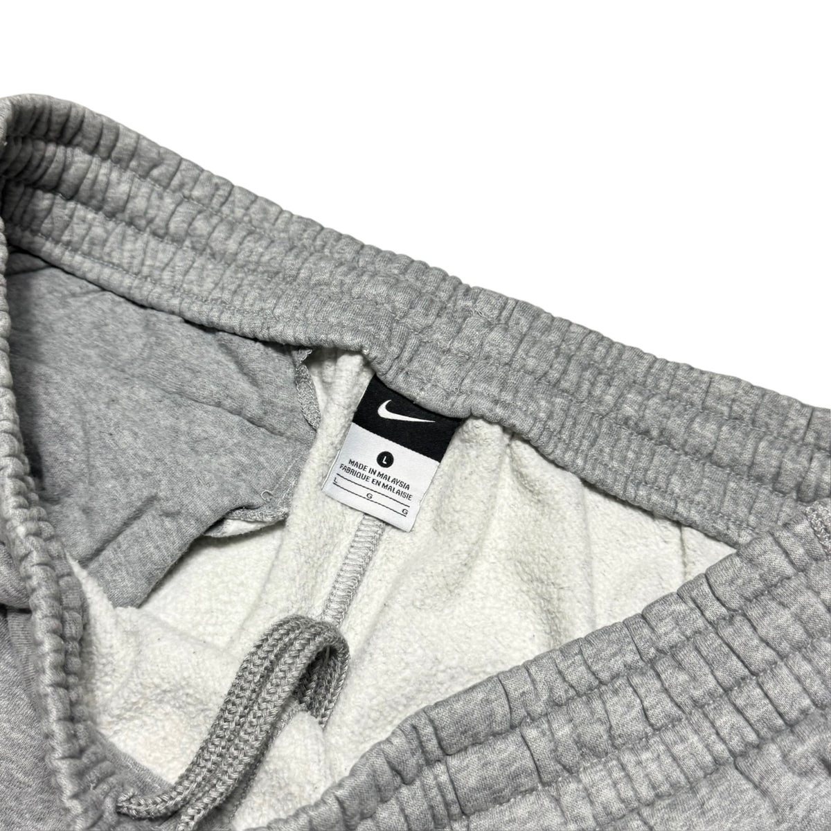 RARE 2000s Wide Leg Nike Joggers Grey - (L)