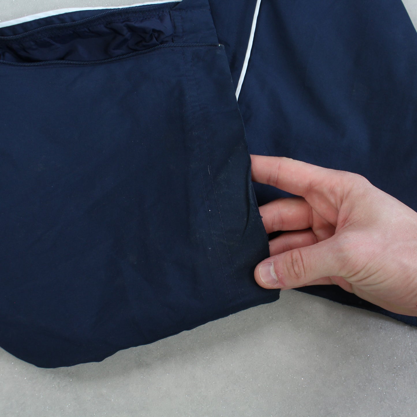 RARE 00s Baggy Nike Trackpants Navy - (M)