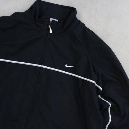 RARE 2000s Nike Track Jacket Black - (L)