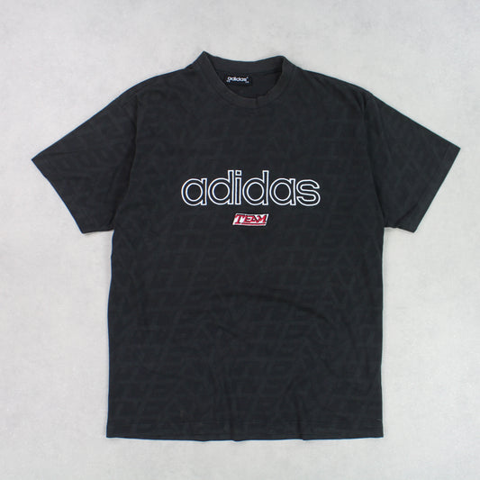 RARE Vintage 1990s Adidas T-Shirt Black - (M)