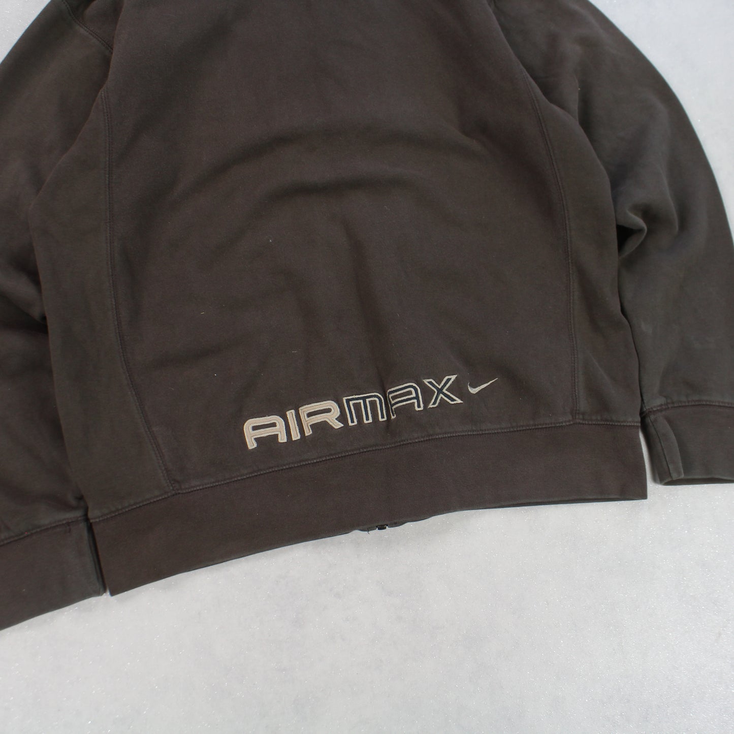 VERY RARE 00s Nike Air Max Zip Up Hoodie Brown - (M)