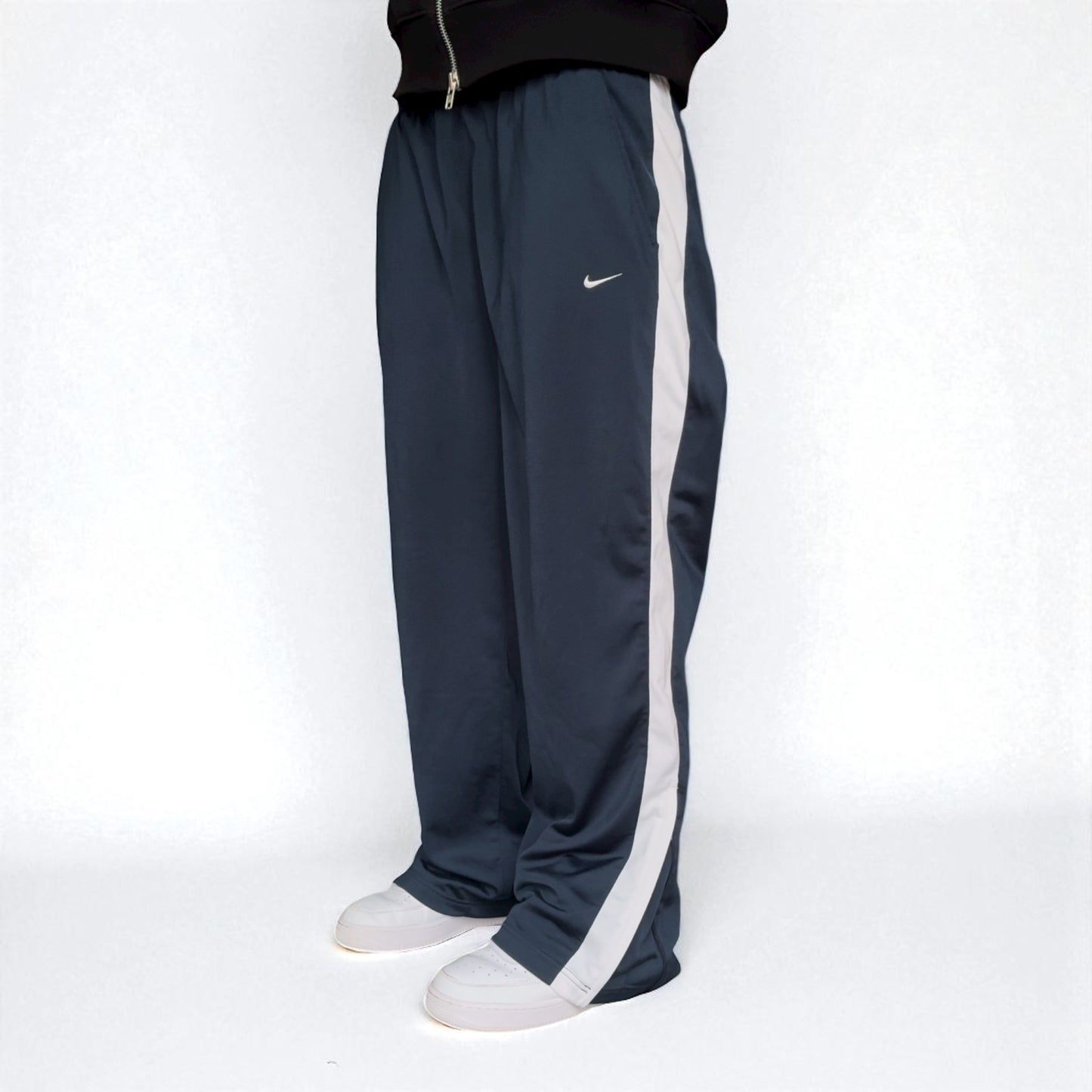 RARE 2000s Nike Trackpants Navy - (L)