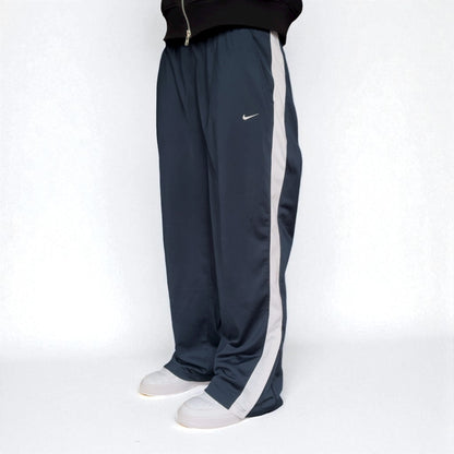 RARE 2000s Nike Trackpants Navy - (L)