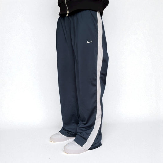 RARE 2000s Nike Trackpants Navy - (L)