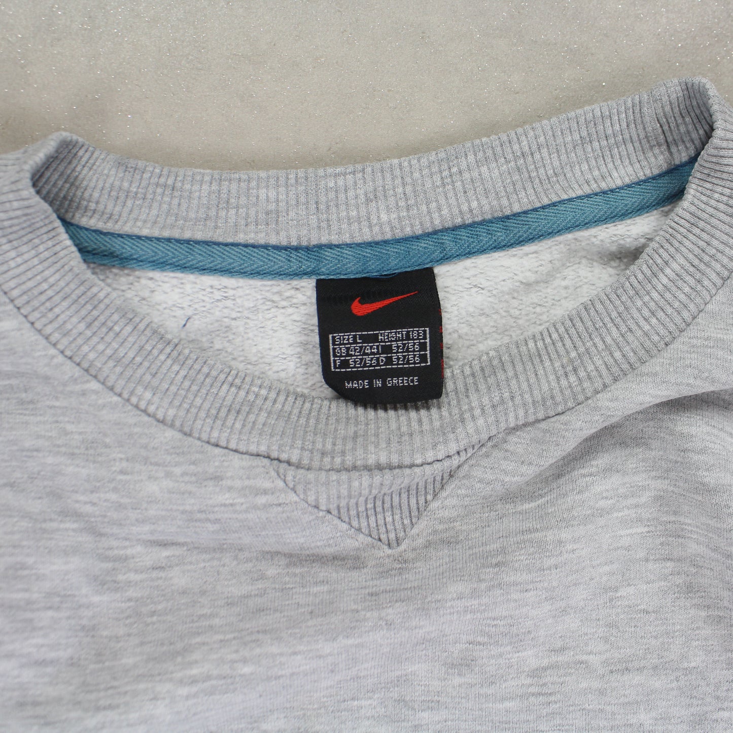 RARE 1990s Heavyweight Nike Sweatshirt Grey - (L)